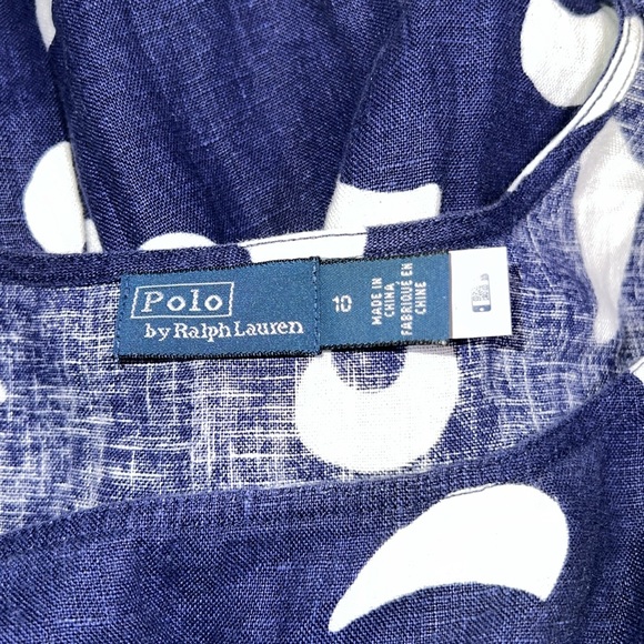 💙NWOT POLO RALPH LAUREN BRUSHSTROKE-MOTIF TIERED LINED DRESS SIZE 10 - Picture 15 of 16